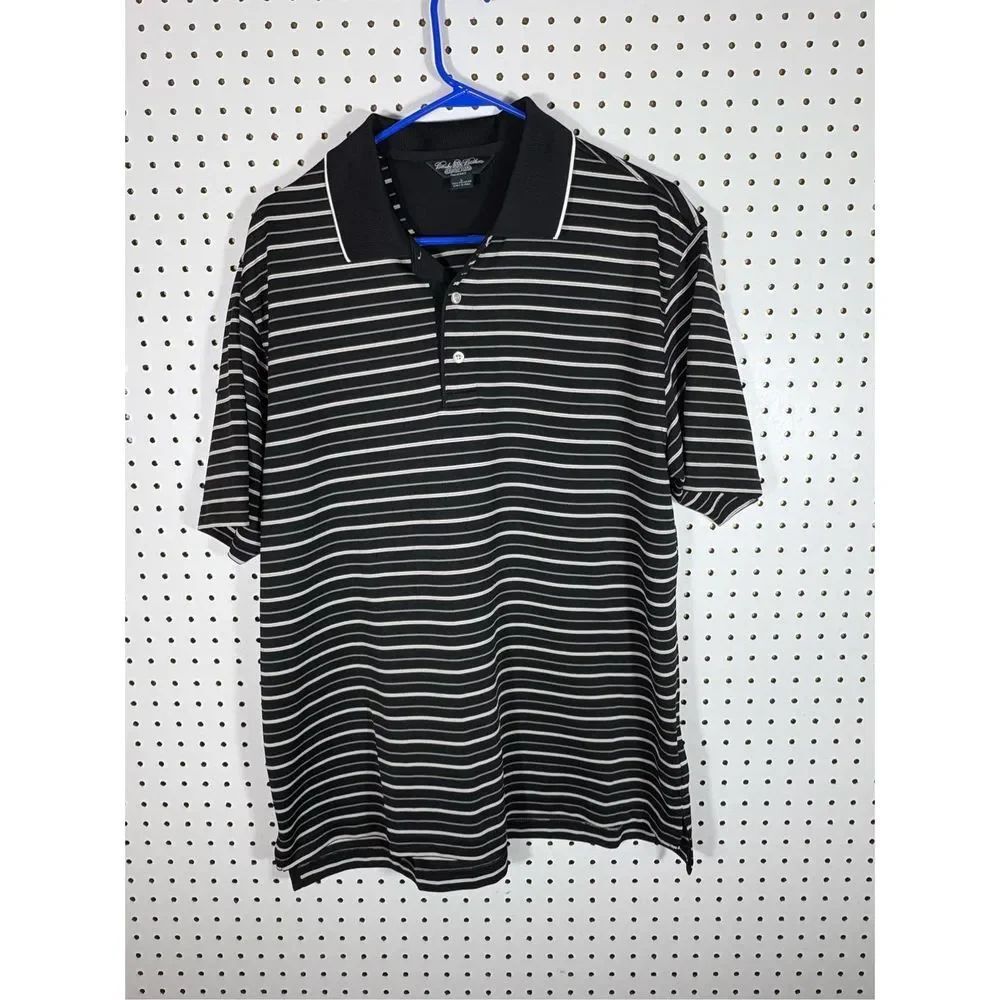Brook Brothers country club striped polo shirt size L